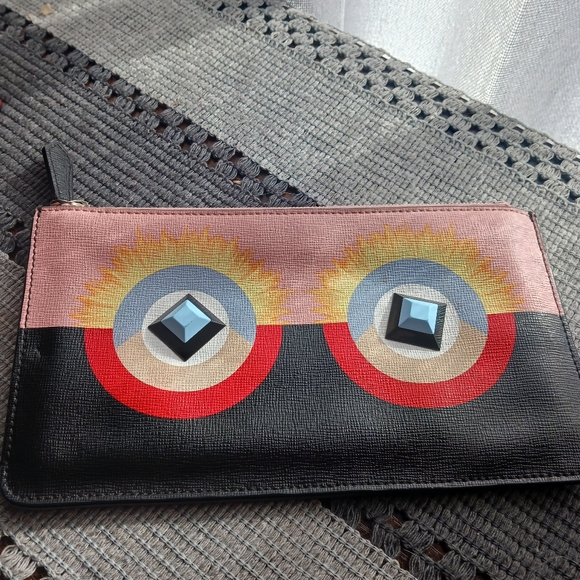 Fendi Handbags - Fendi Monster Zip Pouch